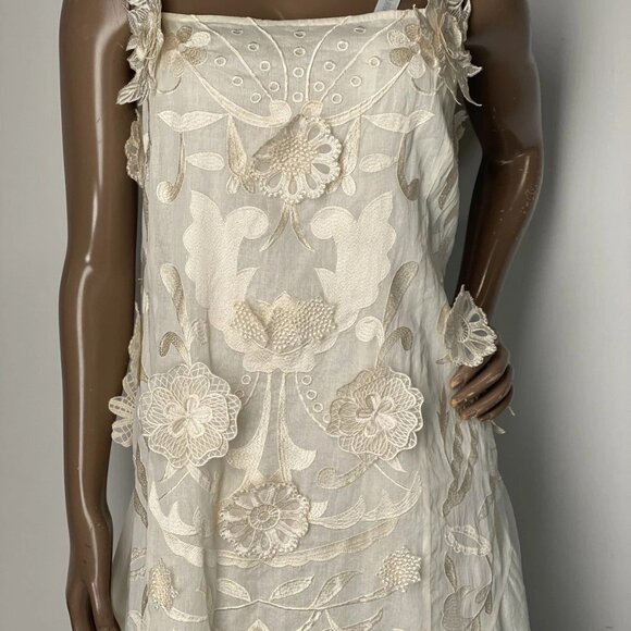 Arrange Mirrored Floral Appliqué Fit & Flare Maxi Dress – Size 10 (NWT) - Picture 10 of 11